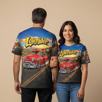 Chevy Bomb Lowrider Shirt Route 66 Wearable Art Tee Classic 50s Chevy Car Shirt Low Slow Cruiser Gift for Car Lovers