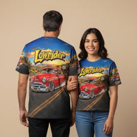 Chevy Bomb Lowrider Shirt Route 66 Wearable Art Tee Classic 50s Chevy Car Shirt Low Slow Cruiser Gift for Car Lovers