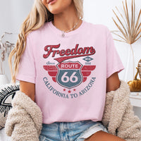 Vintage Route 66 T-Shirt | Freedom Since 1926 California to Arizona | Retro Americana Road Trip Tee | Comfort Colors 1717