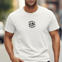 Route 66 Embroidered Shirt Minimalist Mother Road Tee Vintage Route 66 Desert Mountain Shirt Americana Road Trip Gift
