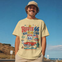 Route 66 Centennial Shirt, Route 66 100 Year Club Tee, Vintage Americana Road Trip Shirt, Retro Highway Graphic Tee, Travel Unisex T-shirt