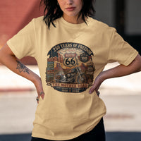 Route 66 Centennial Shirt, Highway 66 100 Year Tee, 250 Years Of Freedom Shirt, Vintage Route 66 Shirt, Americana Road Trip Unisex T-shirt