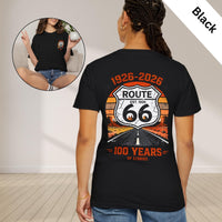 Route 66 Centennial T-Shirt | Vintage Road Trip Americana Tee