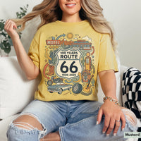 Comfort Colors® Retro Route 66 Shirt 100th Anniversary Road Trip TShirt Vintage Americana