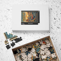 Route 66 Vintage Roadtrip Poster Puzzle | Retro American Southwest Highway Jigsaw