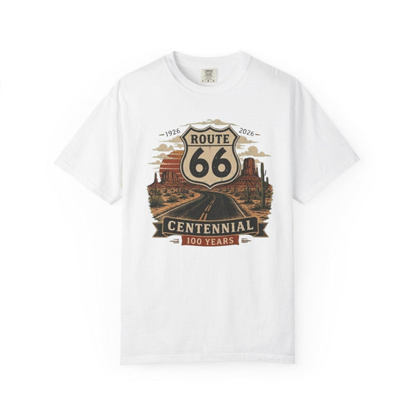 Route 66 Centennial Shirt, Vintage Route 66 100 Years T-Shirt, Retro Americana Road Trip Tee, Graphic Desert Highway Tshirt, Comfort Colors