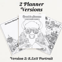 2026-27 Academic Planner | Route 66 Theme, Printable Calendar | Printable Coloring Sheets (Digital Download)