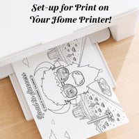 2026-27 Academic Planner | Route 66 Theme, Printable Calendar | Printable Coloring Sheets (Digital Download)