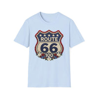 Route 66 100th Anniversary Shirt, Floral Route 66 Tee, Patriotism Gift, USA Road Trip