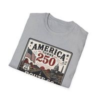 America Turns 250 Shirt - Route 66 Turns 100 Tee - Patriotic Vintage USA Shirt 1776-2026 - Retro Road Trip Americana Graphic Tee