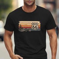 Route 66 Retro Sunset Shirt Route 66 Centennial Tee Vintage Americana Shirt Road Trip Gift Route 66 1926 2026 Mens Tee