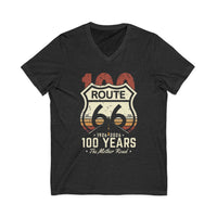 Route 66 Centennial Shirt 100 Years Mother Road V Neck Tee Retro Route 66 Shirt 1926 2026 Road Trip Gift Americana Tee