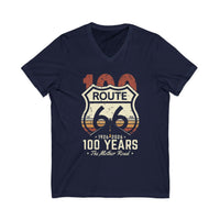 Route 66 Centennial Shirt 100 Years Mother Road V Neck Tee Retro Route 66 Shirt 1926 2026 Road Trip Gift Americana Tee