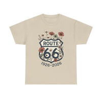 Route 66 Centennial Shirt Vintage Floral Route 66 Tee 1926 2026 Mother Road Gift Retro Road Trip Graphic Tee Americana Shirt