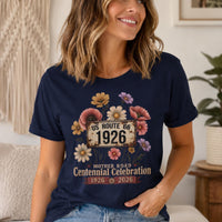 Route 66 Centennial Shirt Floral Route 66 Tee Mother Road 100 Years Shirt Vintage Road Trip Shirt Retro Americana Gift 1926 2026
