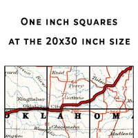The Mother Road Route 66 map (instant download)