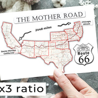 The Mother Road Route 66 map (instant download)