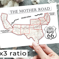 The Mother Road Route 66 map (instant download)