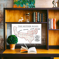 The Mother Road Route 66 map (instant download)