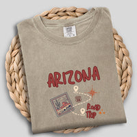 Arizona Road Trip TShirt, Casual Graphic Tee, Travel Shirt, Summer Route 66 Wear, Vacation Gift for Adventure Lovers, Southwest Souvenir Top