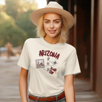 Arizona Road Trip TShirt, Casual Graphic Tee, Travel Shirt, Summer Route 66 Wear, Vacation Gift for Adventure Lovers, Southwest Souvenir Top