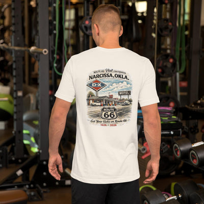 Route 66 Narcissa Oklahoma Centennial T-Shirt (1926-2026)