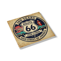 Route 66 100 Years Ceramic Coaster | Vintage Cars, 1926-2026 Memorabilia
