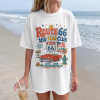 Route 66 Centennial Shirt, Route 66 100 Year Club Tee, Vintage Americana Road Trip Shirt, Retro Highway Graphic Tee, Travel Unisex T-shirt