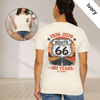 Route 66 Centennial T-Shirt | Vintage Road Trip Americana Tee