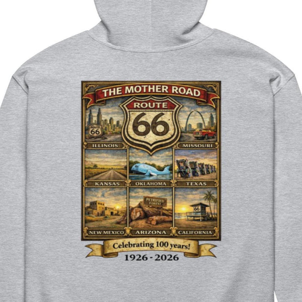 All 8 States RT66 HOODIE! Exclusive Design! Unisex heavy blend zip hoodie.