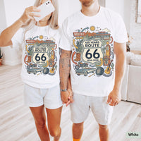 Comfort Colors® Retro Route 66 Shirt 100th Anniversary Road Trip TShirt Vintage Americana