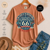 Route 66 Centennial T-Shirt, 100 Years Mother Road Vintage Americana Classic Car Motorcycle Road Trip Tee, Get Your Kicks