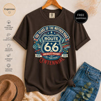 Route 66 Centennial T-Shirt, 100 Years Mother Road Vintage Americana Classic Car Motorcycle Road Trip Tee, Get Your Kicks