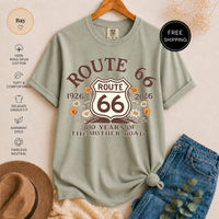 Route 66 T-Shirt, 100 Year Anniversary Vintage Floral Graphic