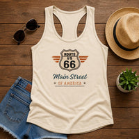 Route 66 Main Street of America Racerback Tank