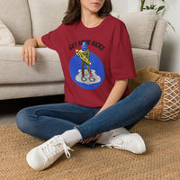 Get Your Kicks Muffler Men T-Shirt | Route 66 Astro Oil Man Graphic Tee | American Giant Collector Gift Tee