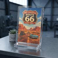 Route 66 100th Anniversary Vintage Road Poster Cut Standee | Retro Scenic Highway