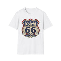 Route 66 100th Anniversary Shirt, Floral Route 66 Tee, Patriotism Gift, USA Road Trip