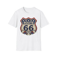 Route 66 100th Anniversary Shirt, Floral Route 66 Tee, Patriotism Gift, USA Road Trip