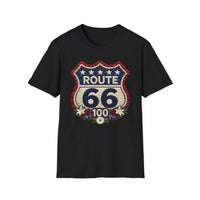 Route 66 100th Anniversary Shirt, Floral Route 66 Tee, Patriotism Gift, USA Road Trip