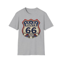 Route 66 100th Anniversary Shirt, Floral Route 66 Tee, Patriotism Gift, USA Road Trip