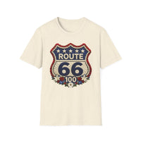 Route 66 100th Anniversary Shirt, Floral Route 66 Tee, Patriotism Gift, USA Road Trip