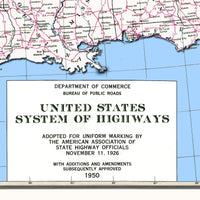 High Resolution Antique Route 66 map, large printable poster (instant download)