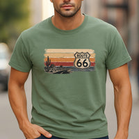 Route 66 Retro Sunset Shirt Route 66 Centennial Tee Vintage Americana Shirt Road Trip Gift Route 66 1926 2026 Mens Tee