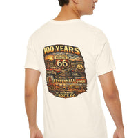 Route 66 Centennial 100 Years back design T-Shirt | Vintage Roadtrip Tee