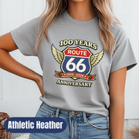 Route 66 100th Anniversary Vintage Travel Tee, Classic Highway Shirt