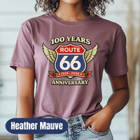 Route 66 100th Anniversary Vintage Travel Tee, Classic Highway Shirt
