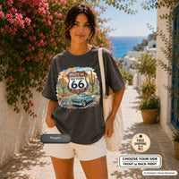 Route 66 100 Years Shirt and Tote Bag, Centennial 2026 Road Trip Gift, Historic Highway Americana Matching Set