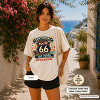 Route 66 Centennial Shirt and Tote Bag, The Mother Road 100 Years Gift, Historic Highway Road Trip Lover Matching Set 2026