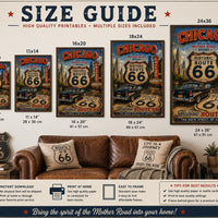 Seligman Arizona Route 66 Poster | Historic Route 66 Wall Art | Vintage Americana Travel Print | Digital Download | Mother Road Decor